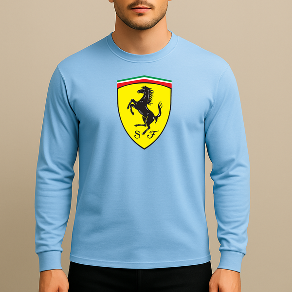 Men’s Ferrari Motorsport Car Long Sleeve T-Shirt