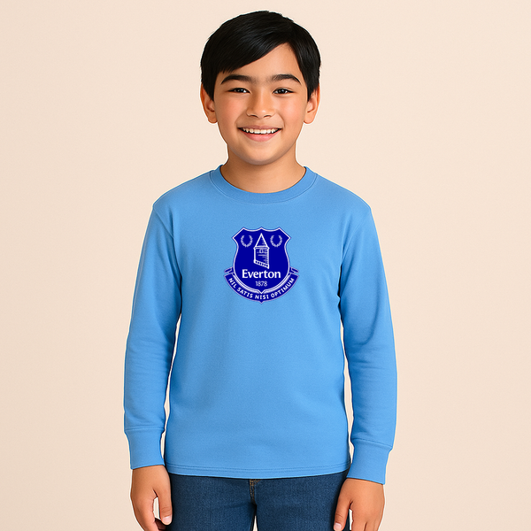Youth Kids Everton FC Long Sleeve T-Shirt