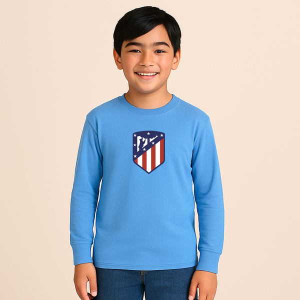 Youth Kids Atletico Madrid FC Long Sleeve T-Shirt