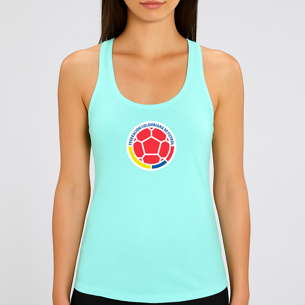 Women's Colombia National Soccer Team Racerback Tank Top