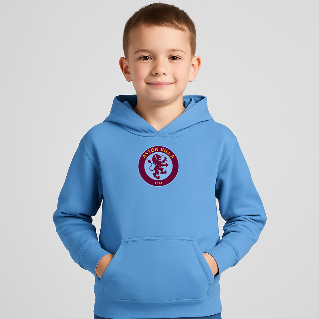 Youth Kids Aston Villa FC Pullover Hoodie