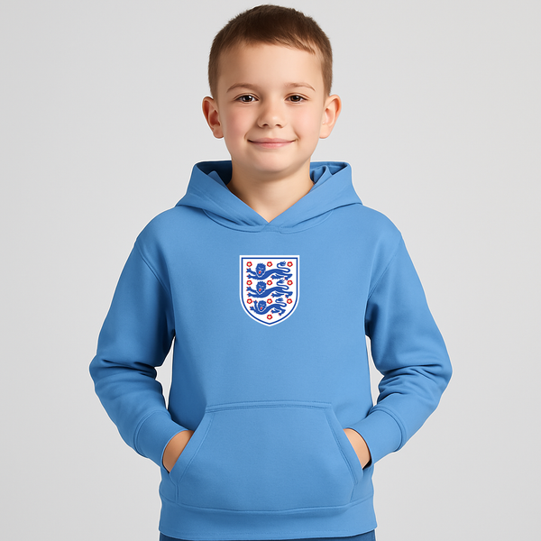 Youth Kids England National Football Team Pullover Hoodie