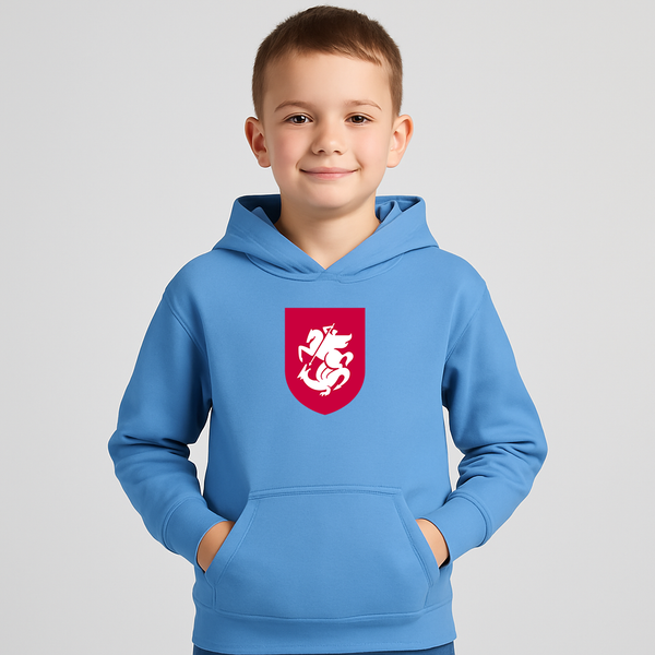 Youth Kids Georgia National Soccer Team Pullover Hoodie