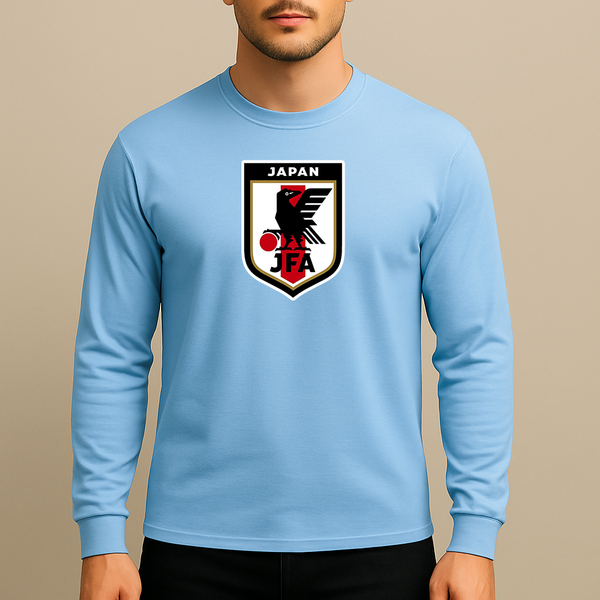 Men's Japan National Soccer Team Long Sleeve T-Shirt