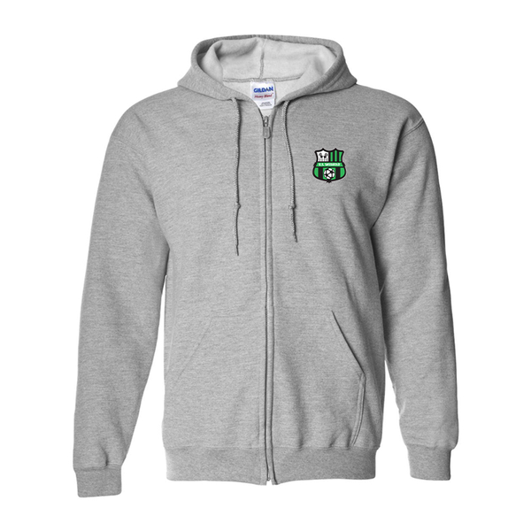 Men's U.S. Sassuolo Soccer  Gildan  Heavy Blend Full Zip Hooded Sweatshirt