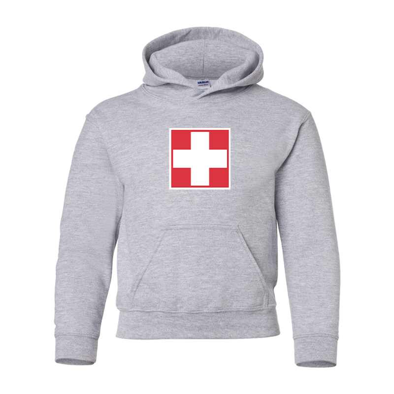 Youth Switzerland National Football Soccer Team  Pullover Hoodie