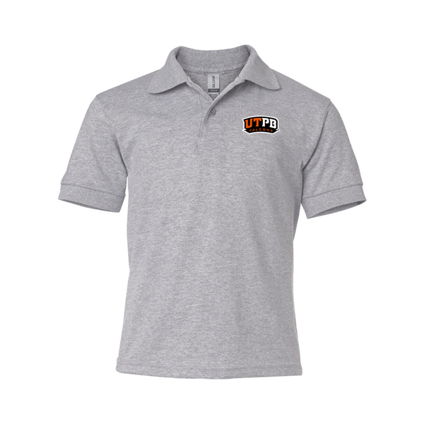 Youth  UTRGV Vaqueros Gildan Dry Blend Jersey Polo