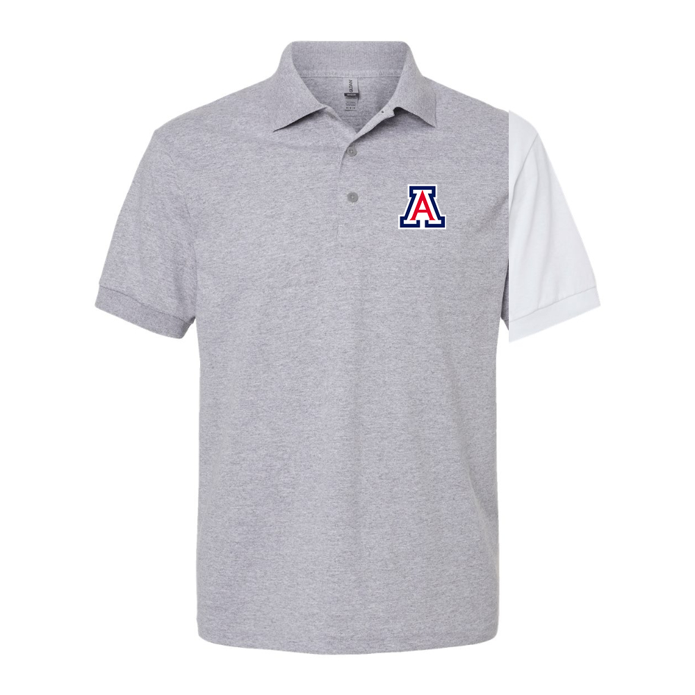 Men's Arizona Wildcats Dry Blend Jersey Polo - Grey