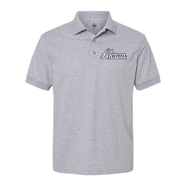 Men's Akron Zips Gildan Dry Blend Jersey Polo
