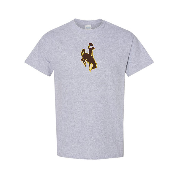 Men's  Wyoming Cowboys Gildan Heavy Cotton T-Shirt