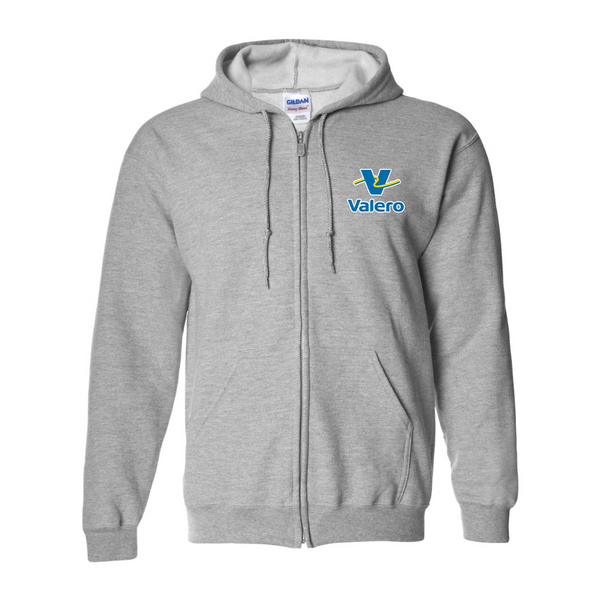 Men's Valero Gas Station  Gildan  Heavy Blend Full Zip Hooded Sweatshirt