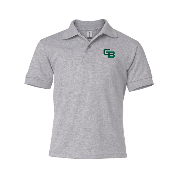 Youth  Wisconsin Green Bay Phoenix Gildan Dry Blend Jersey Polo