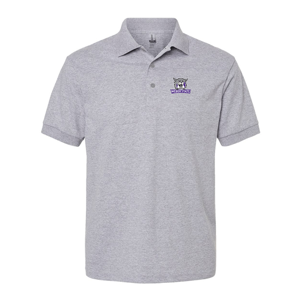 Men's Weber State Wildcats Gildan Dry Blend Jersey Polo