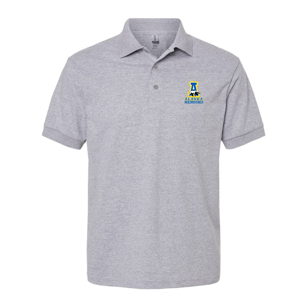 Men's Alaska Nanooks Wildcats Dry Blend Jersey Polo - Grey