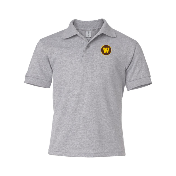 Youth Western Michigan Broncos Gildan Dry Blend Jersey Polo