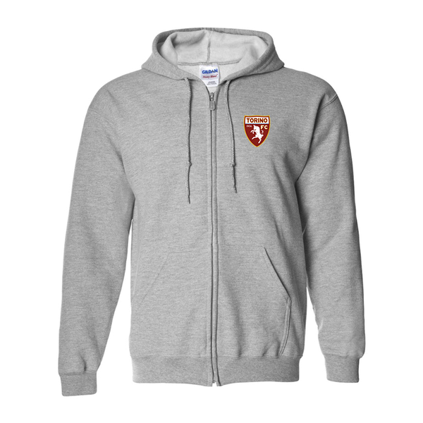 Men's Torino Soccer Gildan  Heavy Blend Full Zip Hooded Sweatshirt