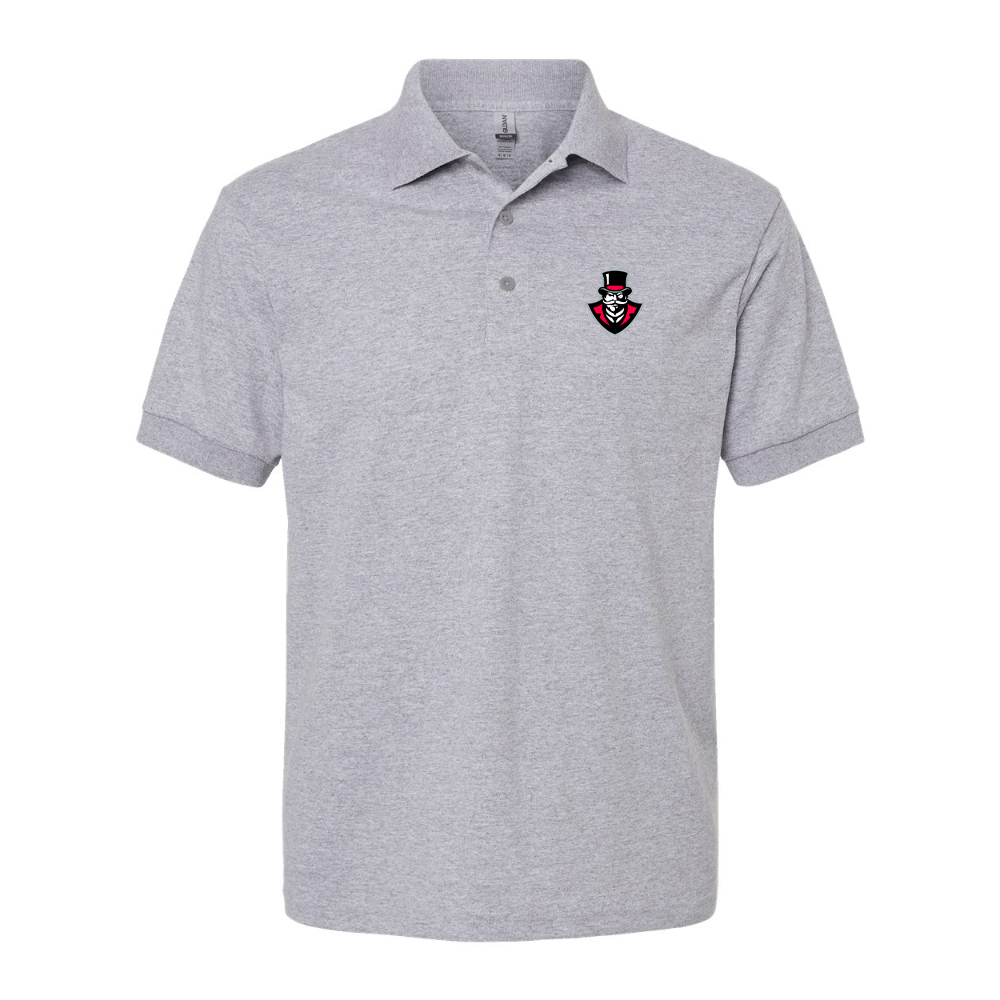 Men's Austin Peay Governors Dry Blend Jersey Polo - Grey