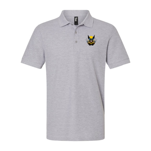 Men's  Wolverine 2025 Art  Gildan Hammer Pique Polo