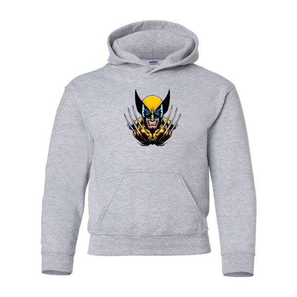 Youth Wolverine 2025 Art  Gildan Heavy Blend  Hooded Sweatshirt