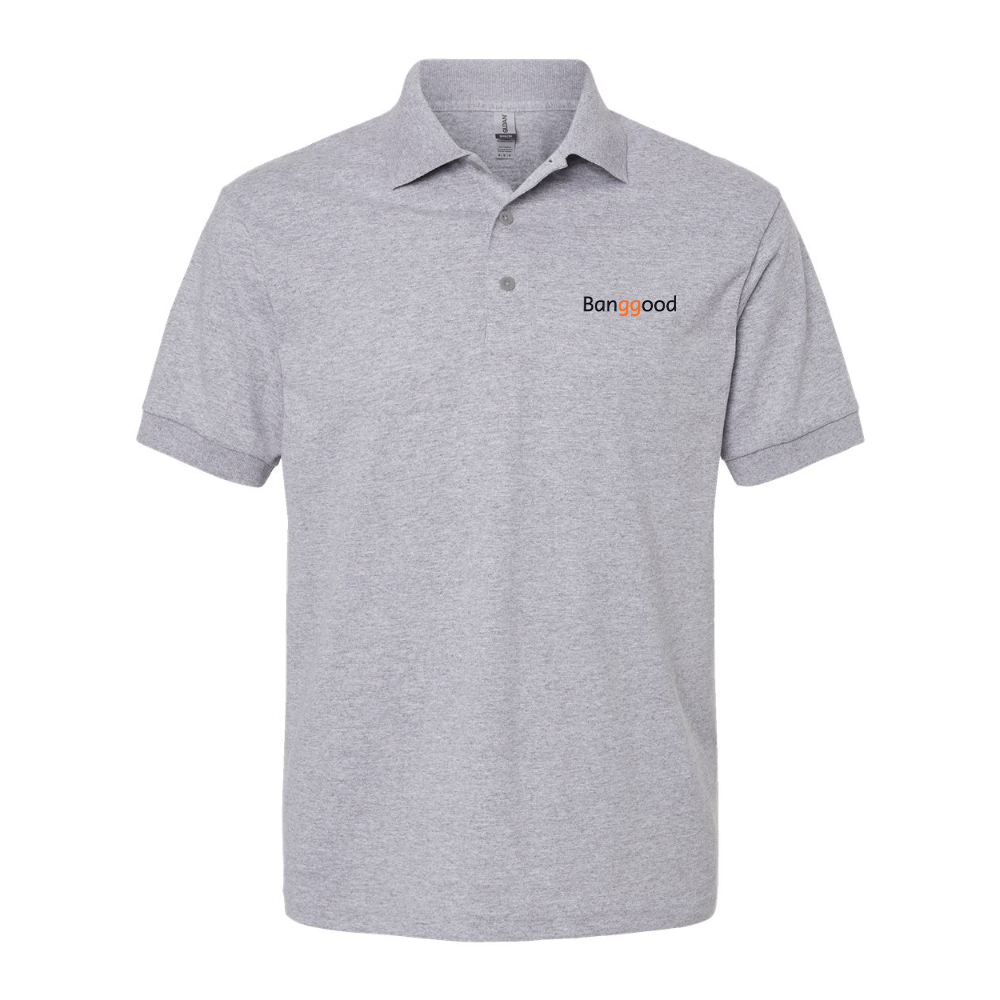 Men's Banggood Dry Blend Jersey Polo - Grey