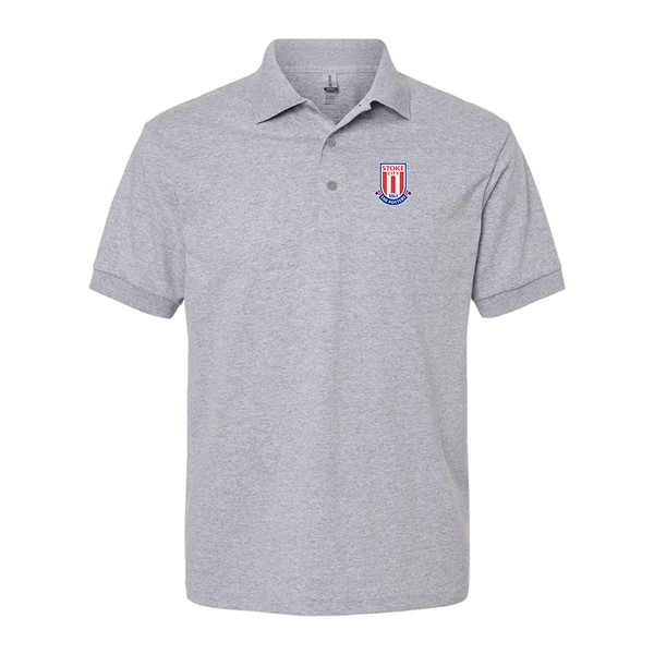 Men's Stoke City Soccer  Gildan Dry Blend Jersey Polo