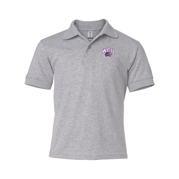 Youth Western Carolina Catamounts Gildan Dry Blend Jersey Polo