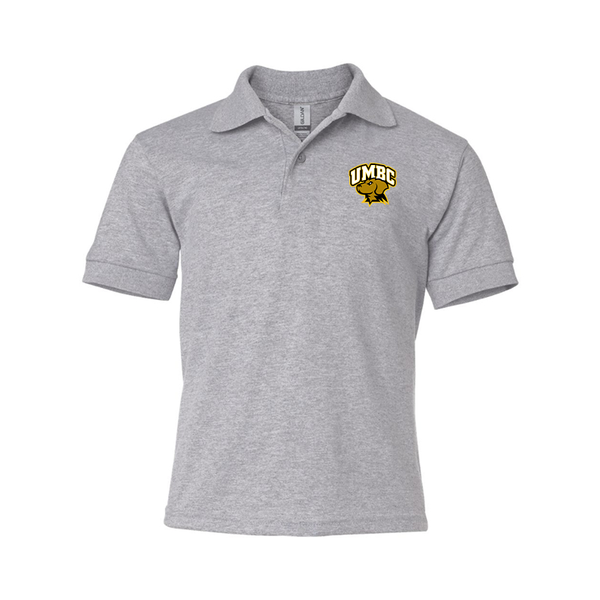 Youth UMBC Retrievers Gildan Dry Blend Jersey Polo