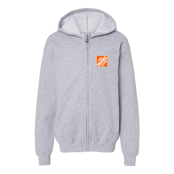 Gildan Heavy Blend Youth The Home Depot Full Zip Hooded Sweatshirt