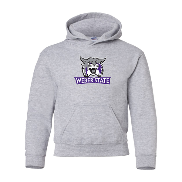 Youth Weber State Wildcats Gildan Heavy Blend  Hooded Sweatshirt