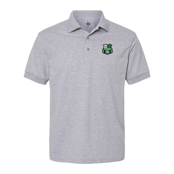 Men's U.S. Sassuolo Soccer Gildan Dry Blend Jersey Polo