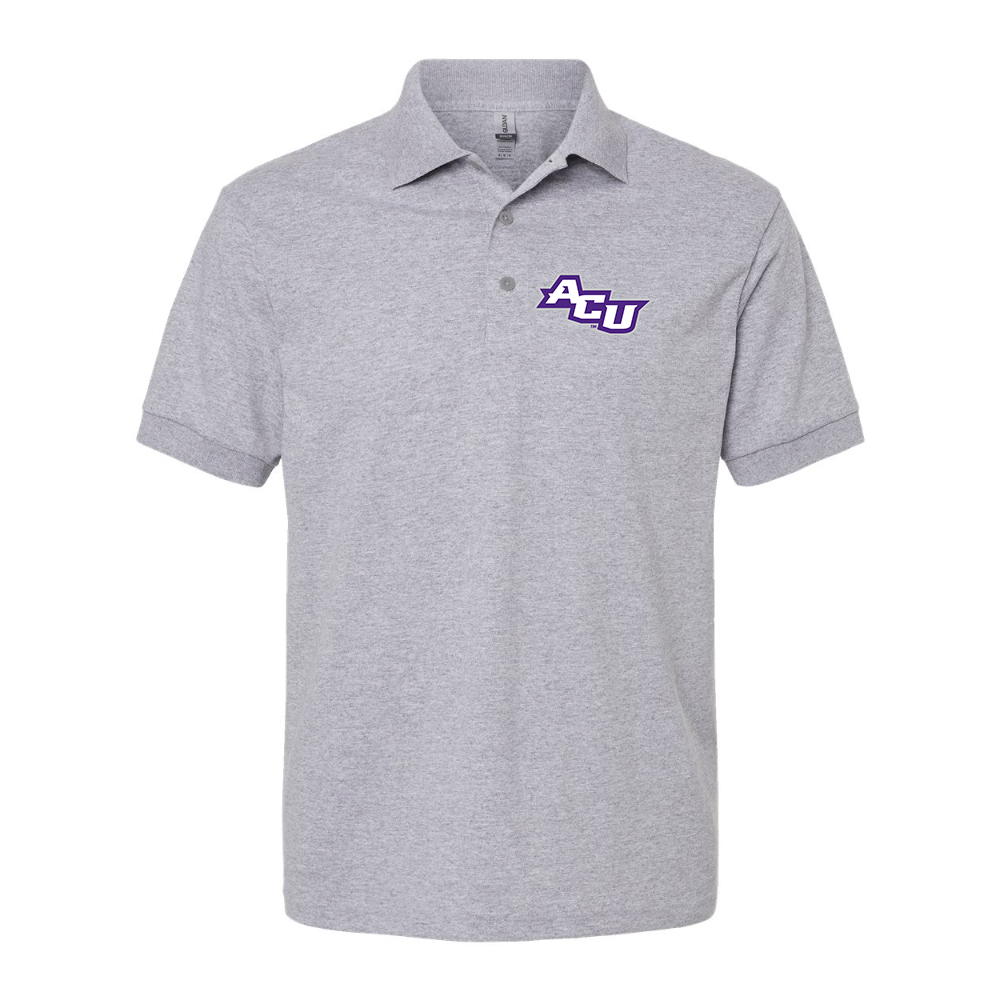 Men's Abilene Christian Wildcats Dry Blend Jersey Polo - Grey