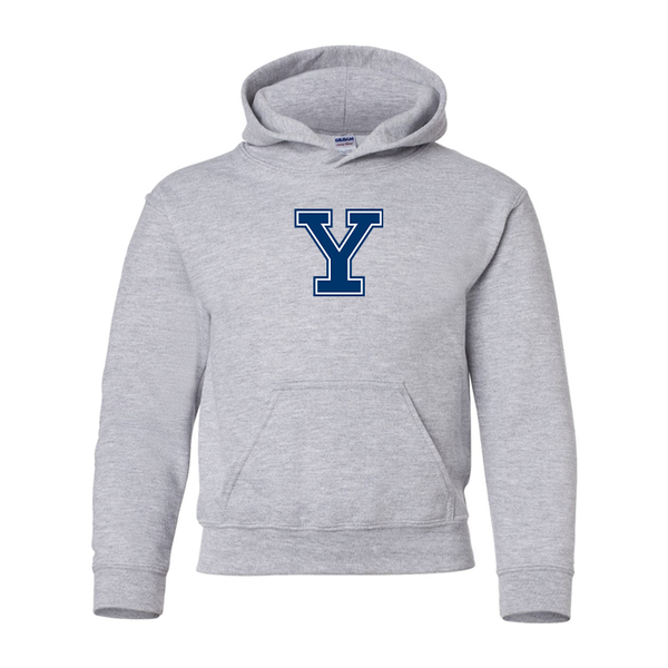 Youth  Yale Bulldogs Gildan Heavy Blend  Hooded Sweatshirt