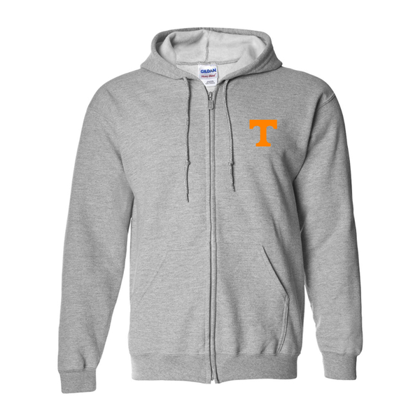 Men's Tennessee Volunteers Gildan  Heavy Blend Full Zip Hooded Sweatshirt