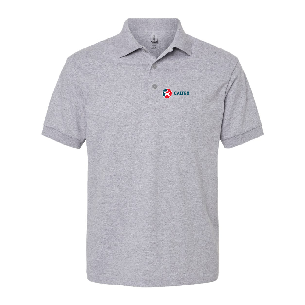 Men's Caltex Gas Station Dry Blend Jersey Polo - Grey