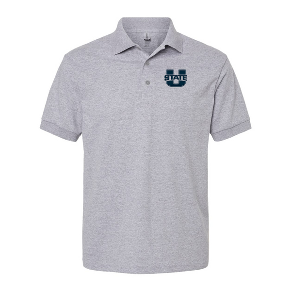 Men's Utah State Aggies Gildan Dry Blend Jersey Polo