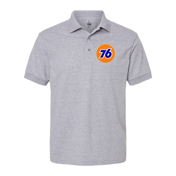 Men's 76 Gas Station  Gildan Dry Blend Jersey Polo