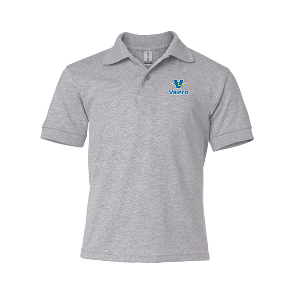Youth Valero Gas Station Gildan Dry Blend Jersey Polo