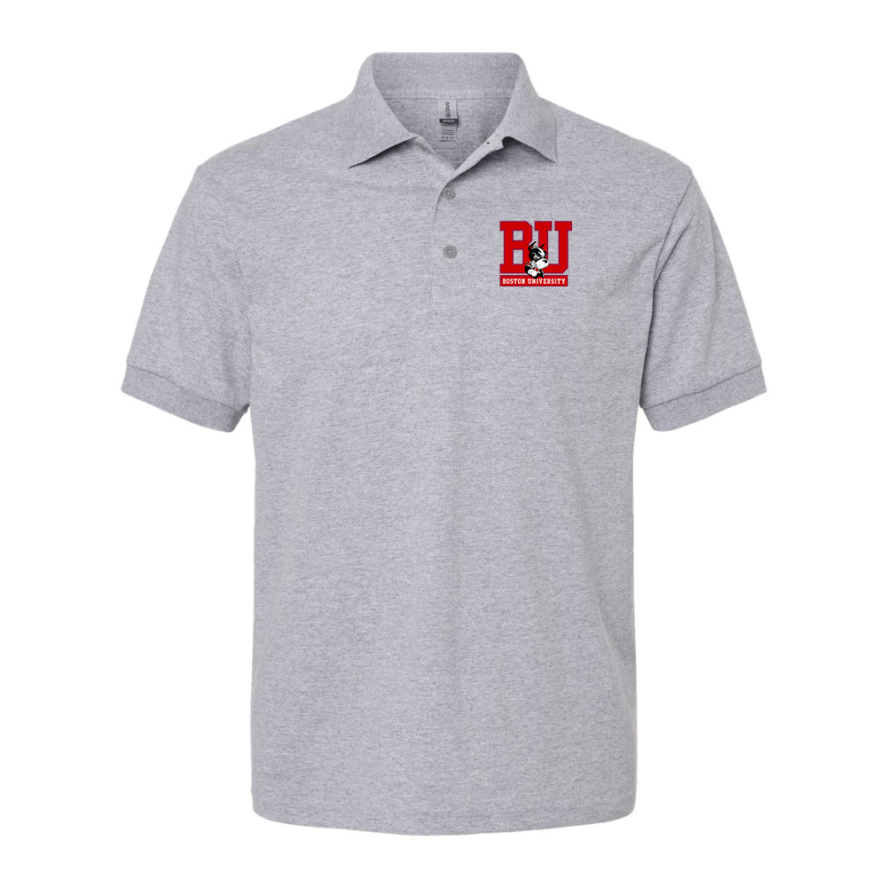 Men's Boston University Terriers Dry Blend Jersey Polo - Grey