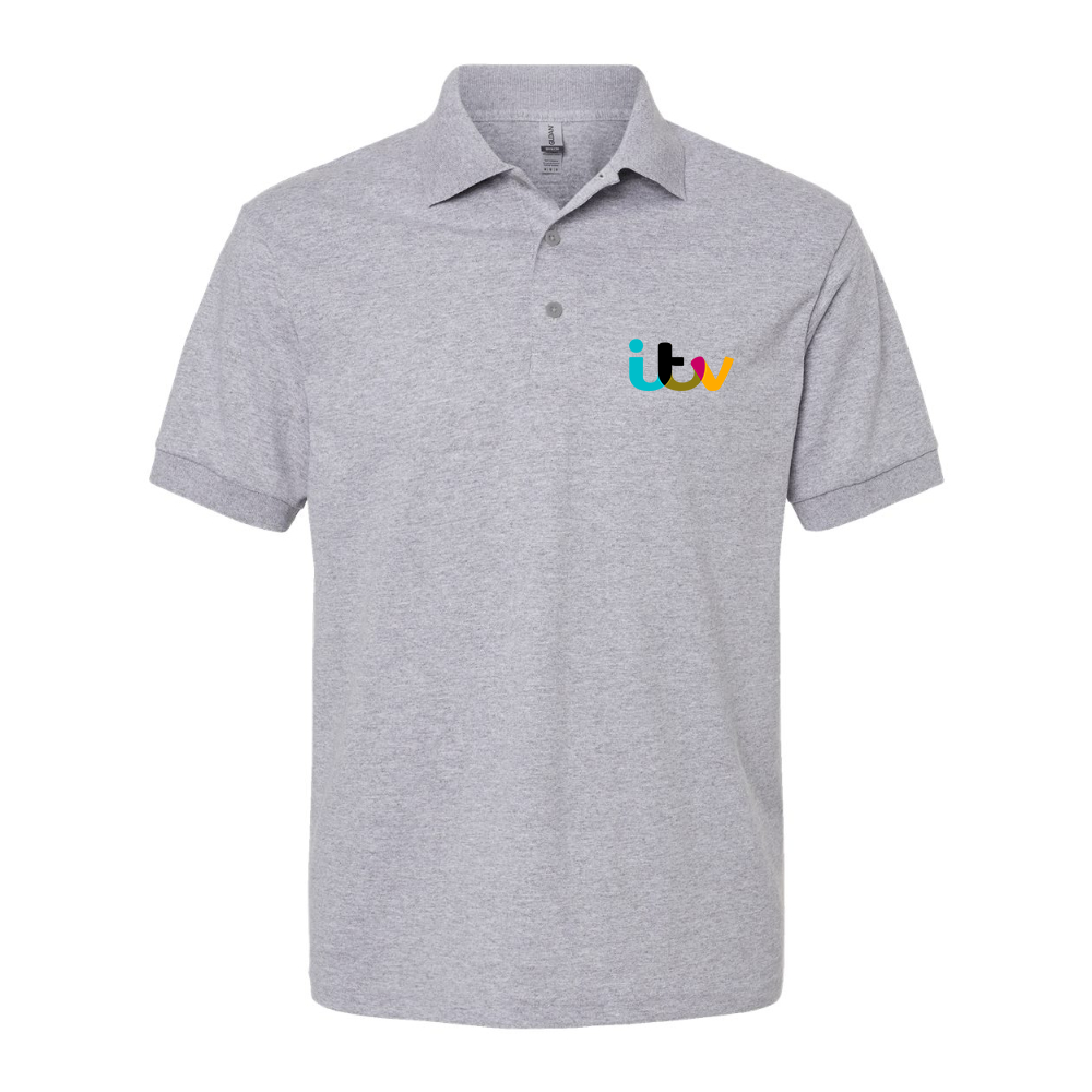 Men's Itv Dry Blend Jersey Polo - Grey