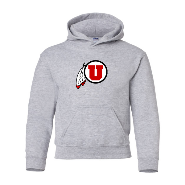 Youth  Utah Utes Gildan Heavy Blend  Hooded Sweatshirt