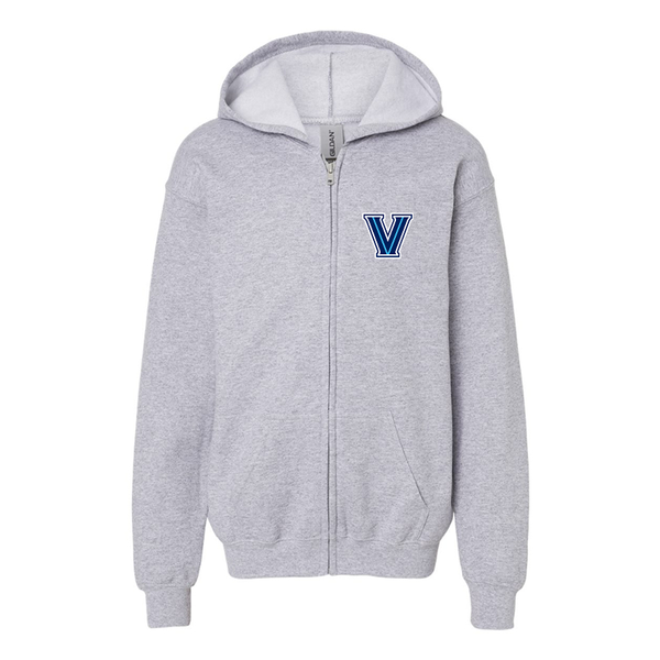 Gildan Heavy Blend Youth Villanova Wildcats Full Zip Hooded Sweatshirt
