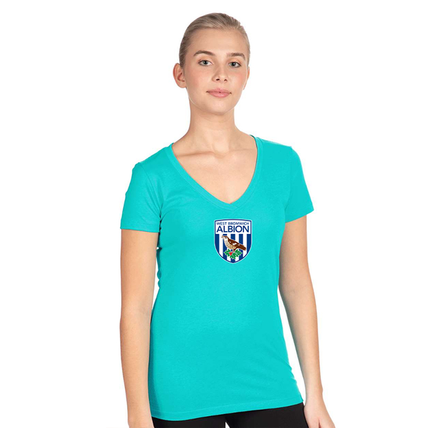 Women's West Bromwich Albion Soccer  Next Level V-Neck T-Shirt