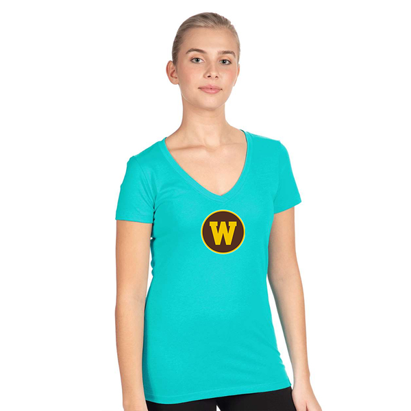 Women's  Western Michigan Broncos Next Level V-Neck T-Shirt