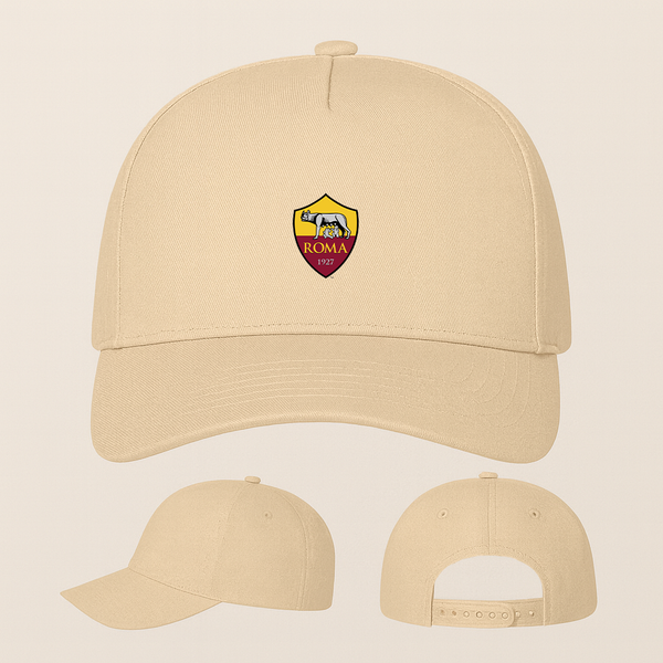 AS Roma FC Five Panel Twill Snapback Cap