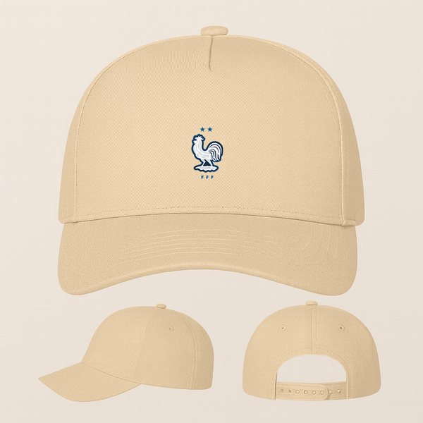 France National Soccer Team Five Panel Twill Snapback Cap