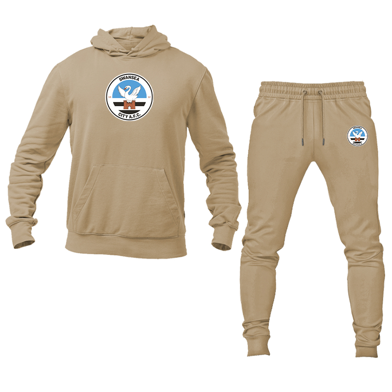Men's Swansea City Soccer Hoodie Joggers Set