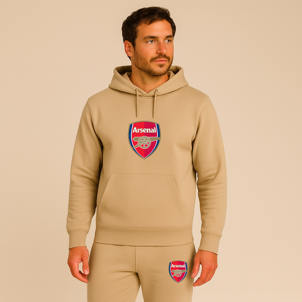 Men's Arsenal Soccer Logo Hoodie Joggers Set