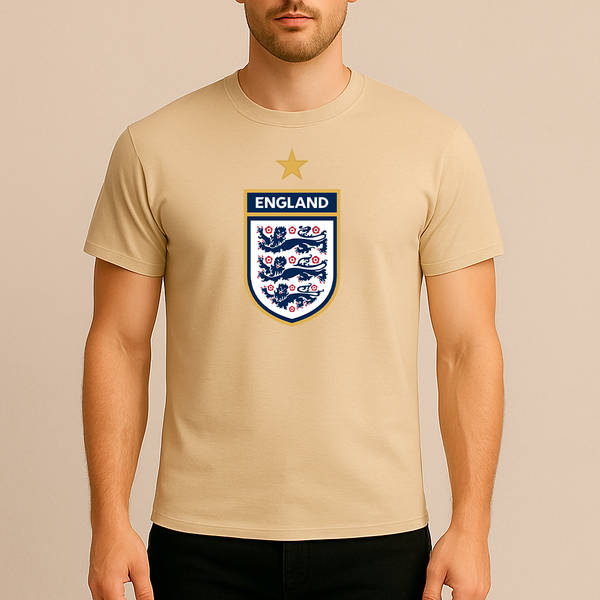 Men's England National Soccer Team Cotton T-Shirt