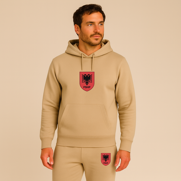 Men's Albania National Soccer Team Hoodie Joggers Set
