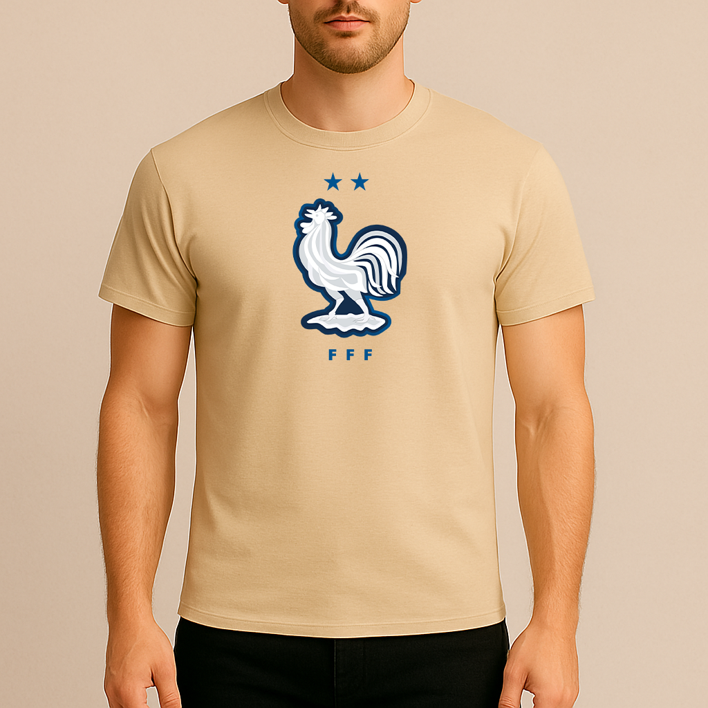 Men's France National Soccer Team Cotton T-Shirt